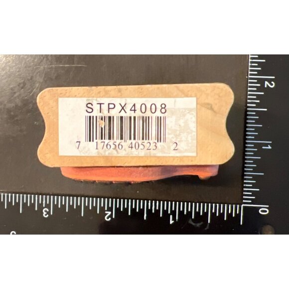 Easter Basket Wood Mounted Rubber Stamp Canadian Maple Collections STPx4008 - Picture 4 of 4